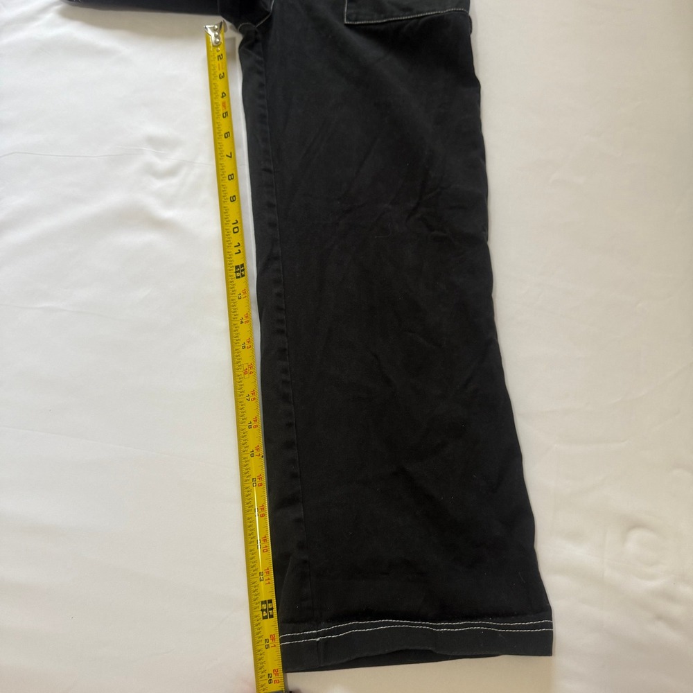 The‎ Ragged Priest Blk Utility Jumpsuit Long Sleeve Zip Front Contrast Stitch XS - Picture 10 of 11